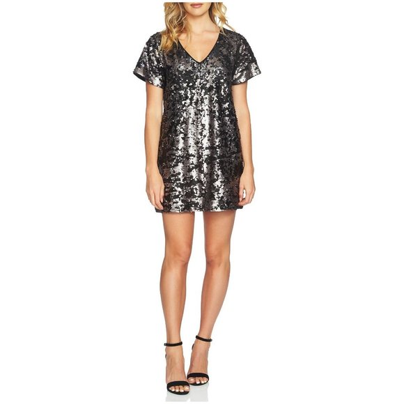 1.STATE Sequin Dress - Picture 1 of 8